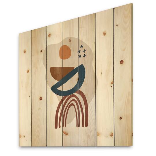 Designart - Elementary Shapes In Terracotta Tones I